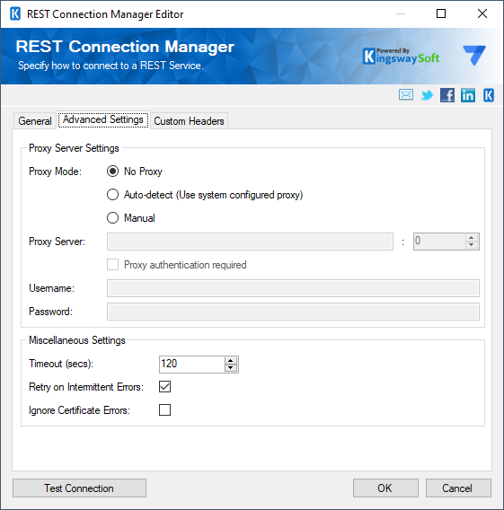 REST Connection Manager - Advanced